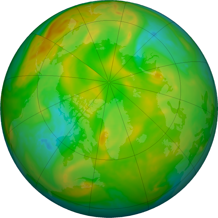 Arctic ozone map for 06 June 2023